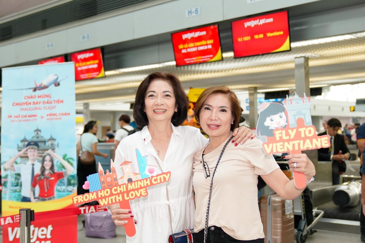 Tin vui: Vietjet khai trương đường bay kết nối TP. Hồ Chí Minh với Viêng Chăn (Lào)