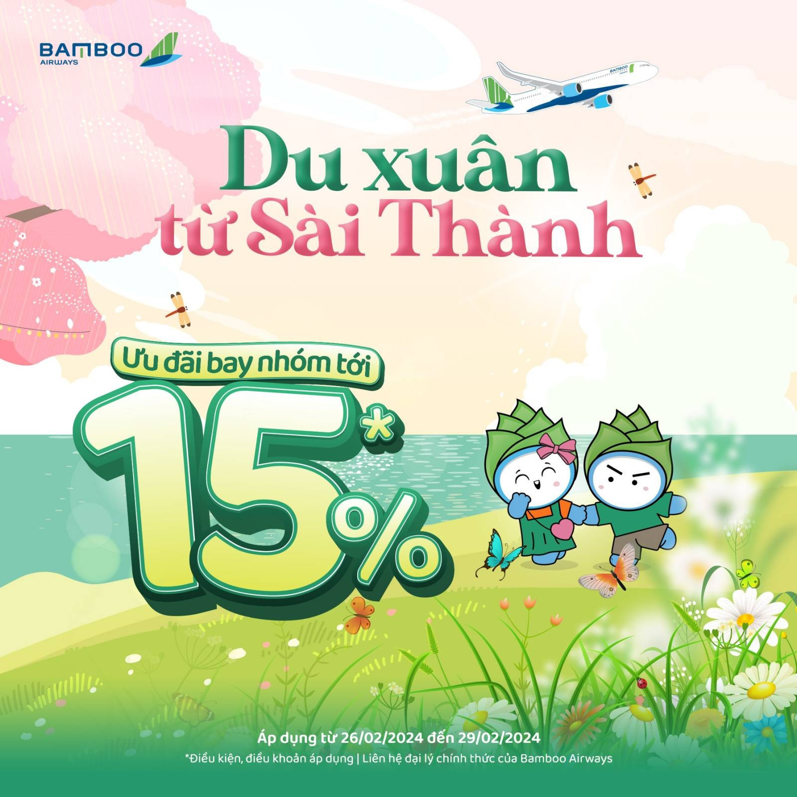 Du Xuân Cùng Bamboo Airways